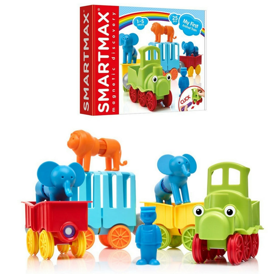 SmartMax Magnetic Discovery - My First Animal Train | KidzInc Australia | Online Educational Toy Store