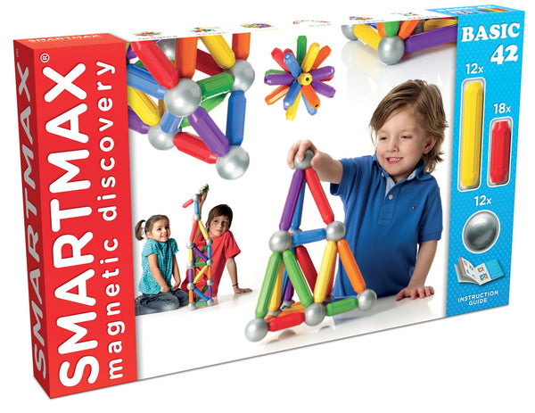 SmartMax Magnetic Discovery - Basic 42 Piece | KidzInc Australia | Online Educational Toy Store