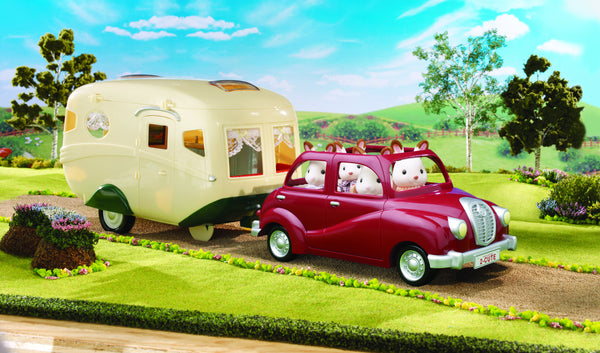 Sylvanian Families - Family Saloon Car and Caravan | KidzInc Australia | Online Educational Toy Store