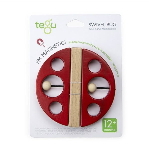 Tegu Swivel Bug Lady Bug Baby and Toddler Wooden Toy | KidzInc Australia Online Educational Toys 3