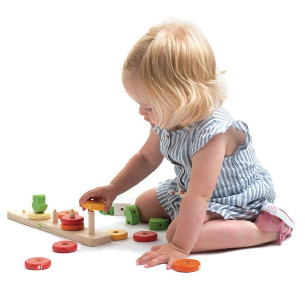 Tender Leaf Toys Counting Carrots Wooden Stacker | KidzInc Australia 3