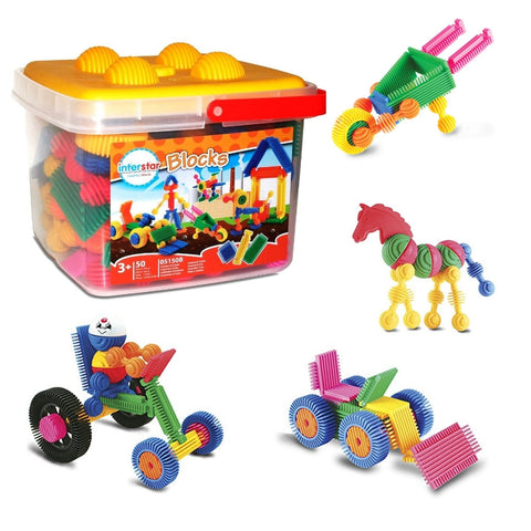 Interstar Links and Blocks Pre School Set 50 Pieces |KidzInc Australia | Online Educational Toys 2