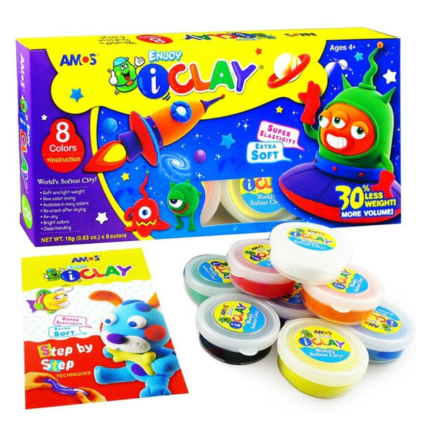 Amos I-Clay (8 Colours) Modelling Clay | KidzInc Australia Online Toys