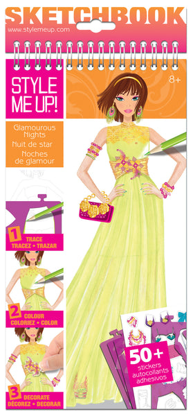 Style Me Up - Glamorous Nights Fashion Sketchbook | KidzInc Australia | Online Educational Toy Store