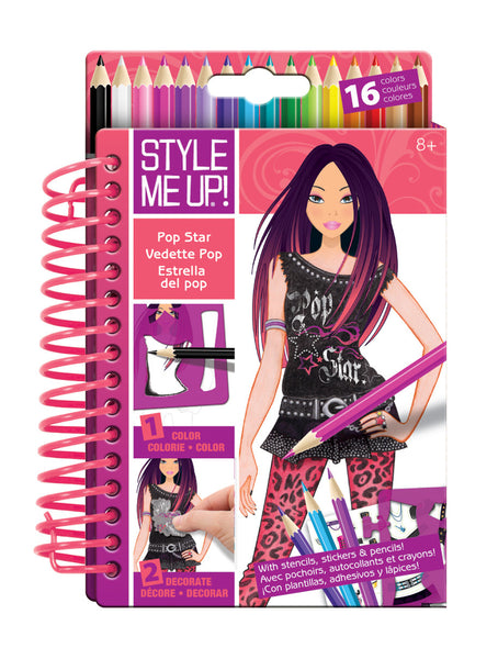 Style Me Up - Sketch-to-Go Pop Star | KidzInc Australia | Online Educational Toy Store