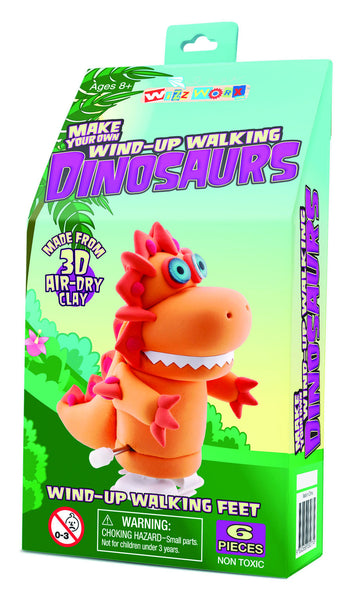 Wizz Worx - Wind-Up Walking Dinosaur Orange | KidzInc Australia | Online Educational Toy Store