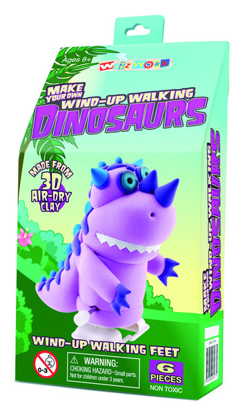 Wizz Worx - Wind-Up Walking Dinosaur Purple | KidzInc Australia | Online Educational Toy Store