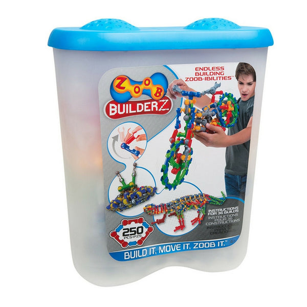 ZOOB - BuilderZ 250 Piece Bucket | KidzInc Australia | Online Educational Toy Store