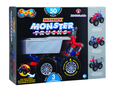 ZOOB Fastback Monster Trucks (50 Pieces) | KidzInc Australia | Online Educational Toy Store