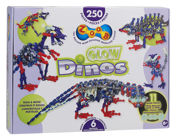 ZOOB Glow Dinos (250 Pieces) | KidzInc Australia | Online Educational Toy Store