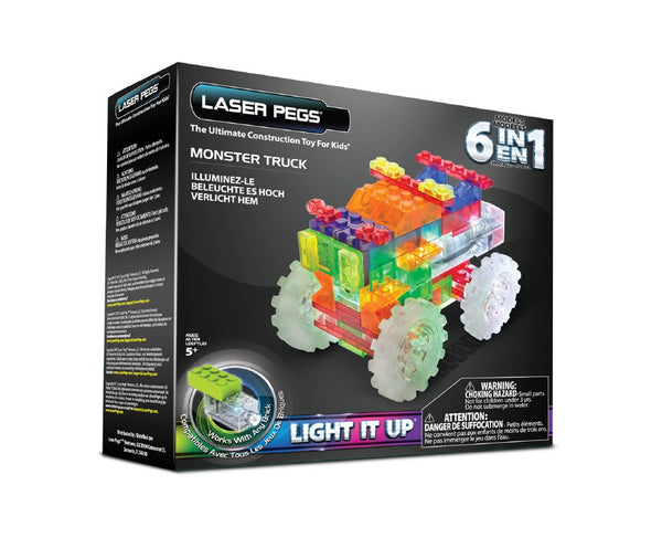 Laser Pegs - 6 in 1 Monster Truck | KidzInc Australia | Online Educational Toy Store
