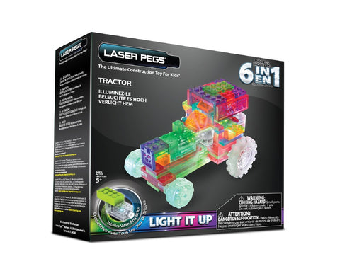 Laser Pegs - 6 in 1 Tractor | KidzInc Australia | Online Educational Toy Store