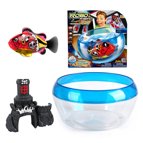 Zuru - RoboFish Pirates Castle & Bowl | KidzInc Australia | Online Educational Toy Store