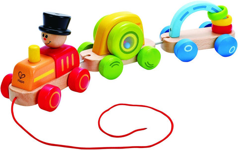 Hape - Triple Play Train | KidzInc Australia | Online Educational Toy Store