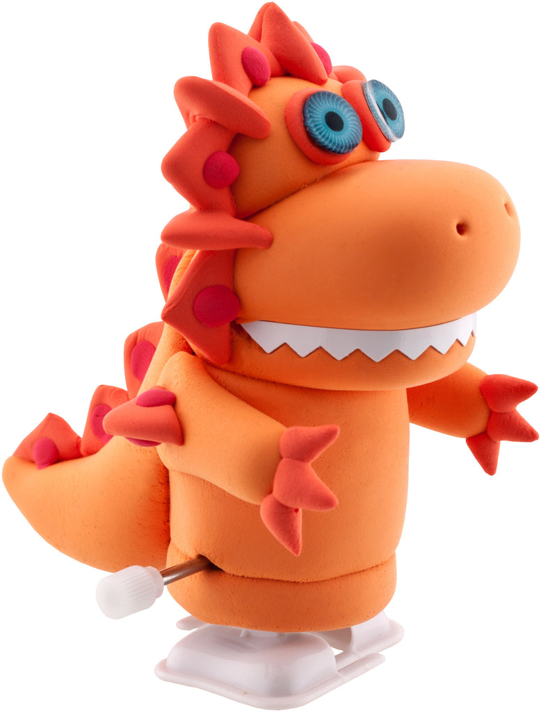 Wizz Worx Wind Up Walking Dinosaur Orange KidzInc