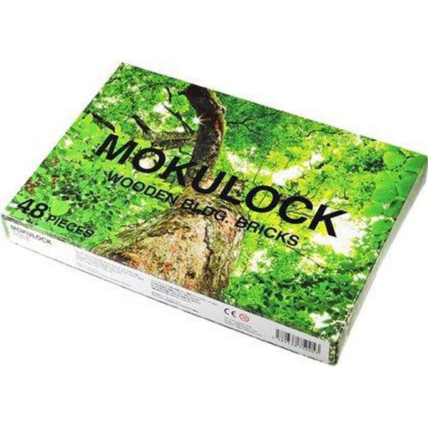 Mokulock Wooden Building Blocks 48 Piece Set | KidzInc Australia